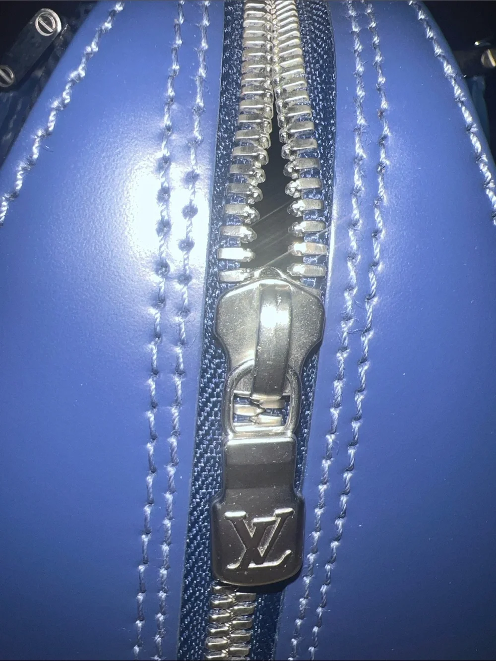 Louis Vuitton Navy Epi Leather satchel